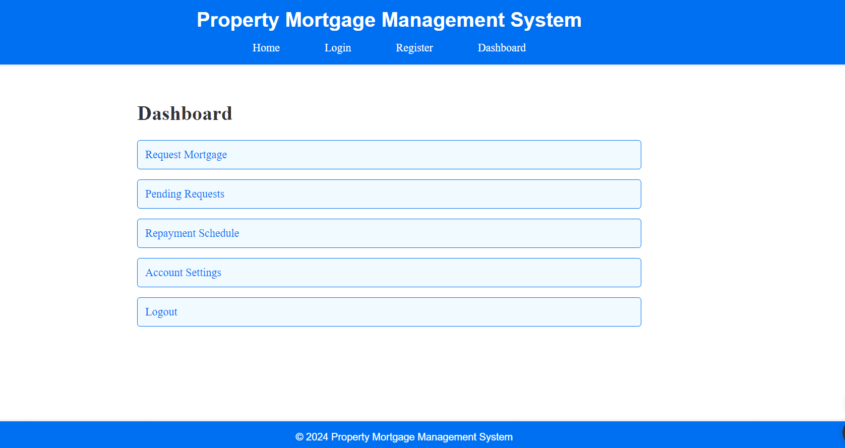 Mortage Management Project