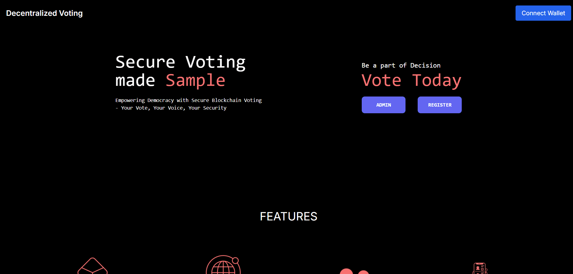 Decentralized Voting Machine